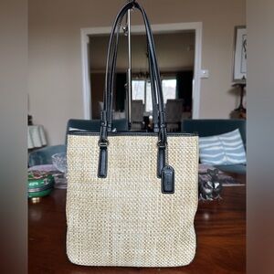 Coach Rare Cabana Straw Tote with original hangtag M0K-8157